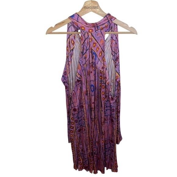 FREE PEOPLE Cheek to Cheek Halter Dress in Purple - Picture 4 of 7